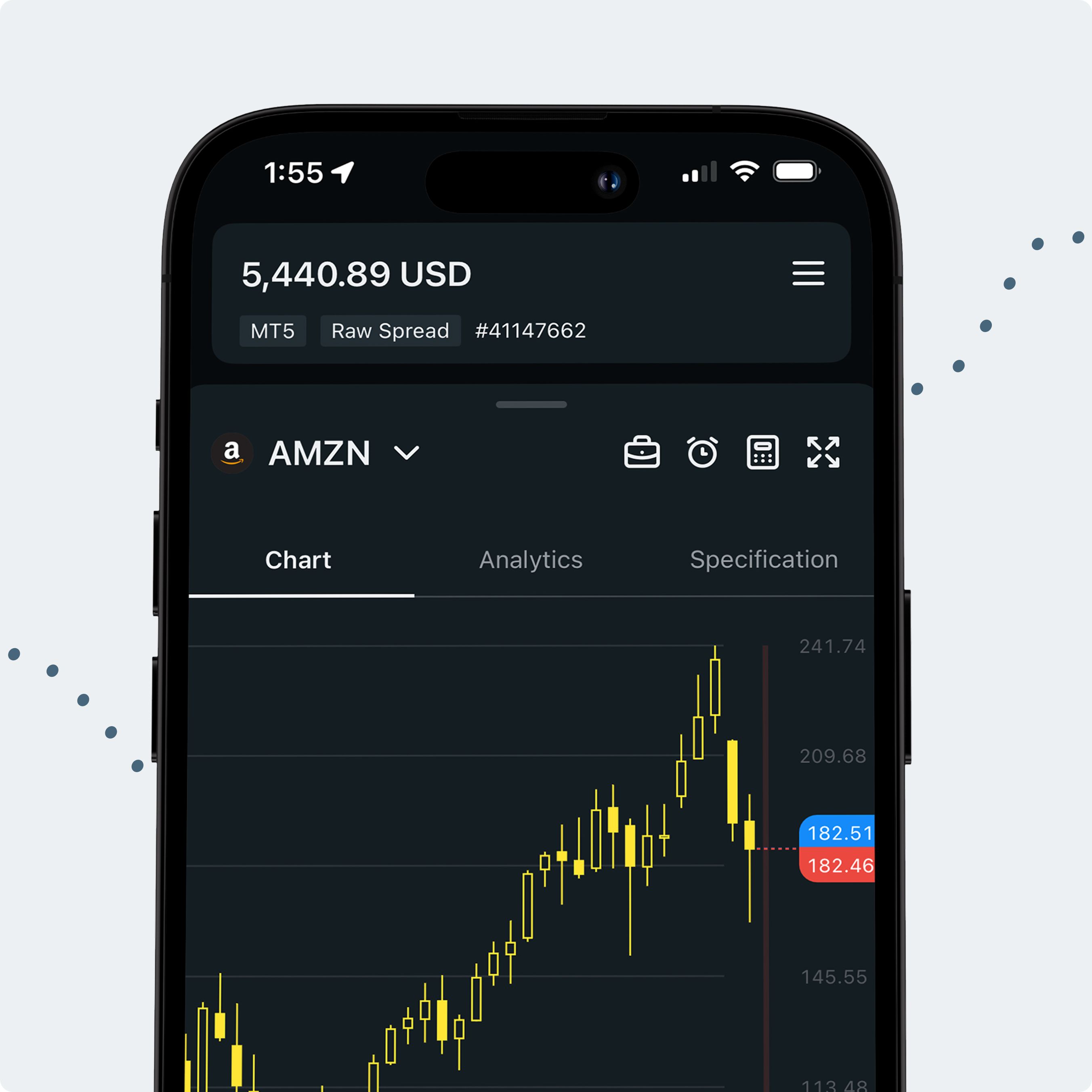 Exness提供低点差的亚马逊交易