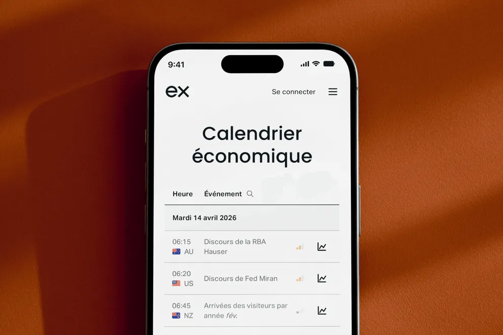 Calendrier économique en temps réel | Exness