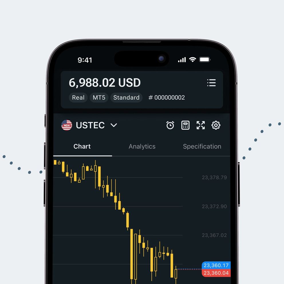 美国科技100指数实时行情：在线追踪和交易USTEC | Exness